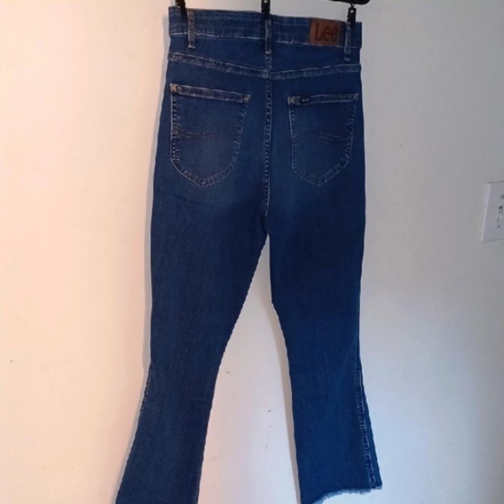 Lee Heritage Blue Straight Leg Jeans Versatile Denim - Picture 6 of 7